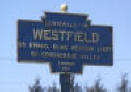 Welcome sign to Westfield